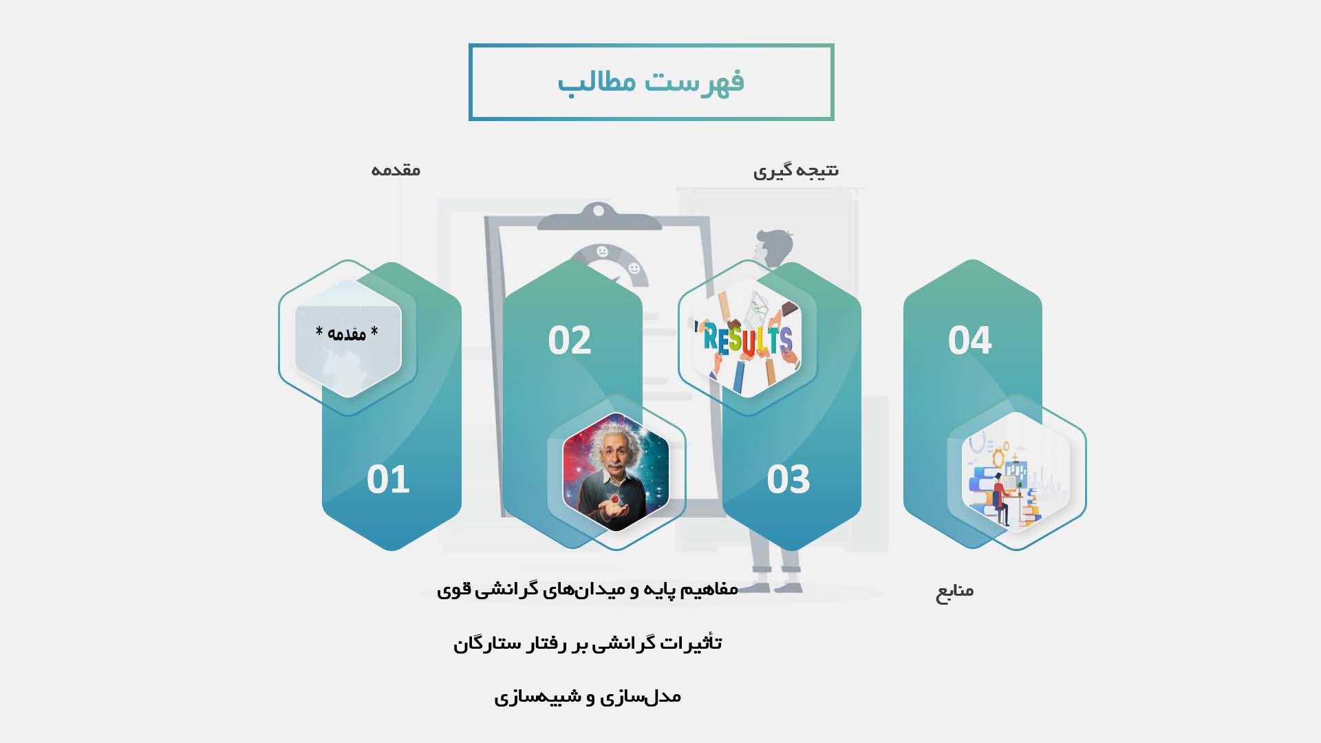 پاورپوینت در مورد رفتار ستارگان در میدان‌های گرانشی قوی